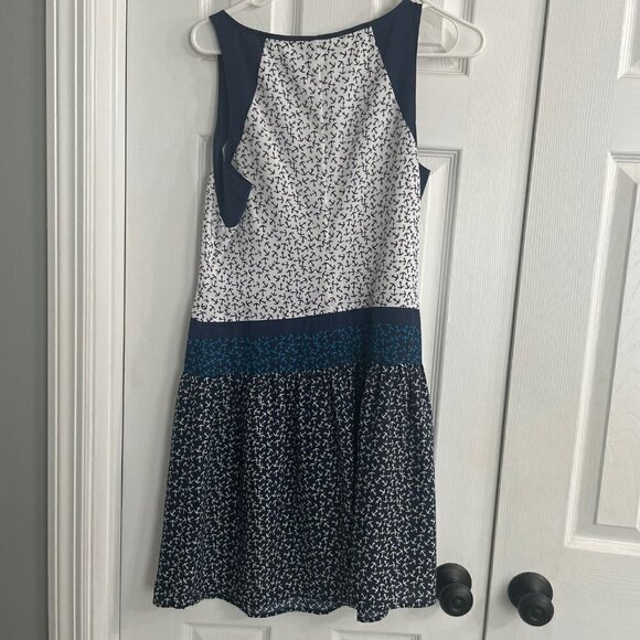 Sperry Top-Sider Anchor Print Nautical Coastal Blue White Dress | Small | EUC - Picture 5 of 7